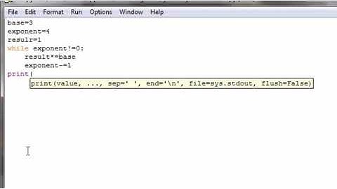 calculate the power of a number using while loop , python programming
