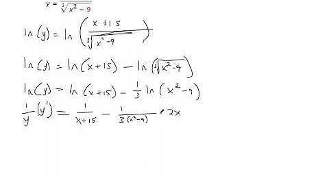 Using Logarithmic Differentiation on Rational Function