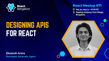 Designing APIs for React by Ekaansh Arora
