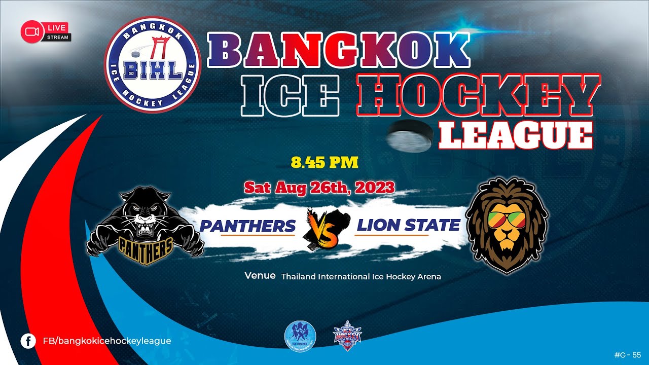 Panthers VS Lion State Bangkok Ice Hockey League 2023 Game 55