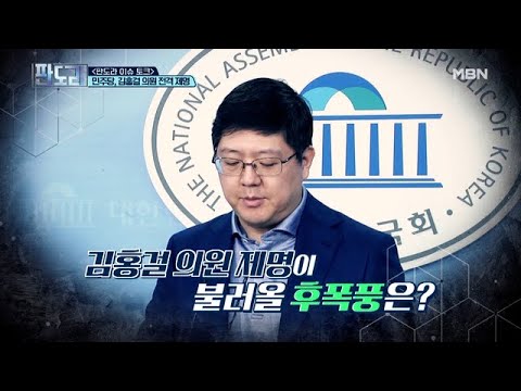 DJ의 아들 김홍걸 의원 제명, 민주당의 제명 SHOW다?!