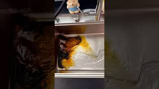 Dirty Kitchen Sink to Sparkling Clean! 🤯 Amazing Cleaning Hack #shorts