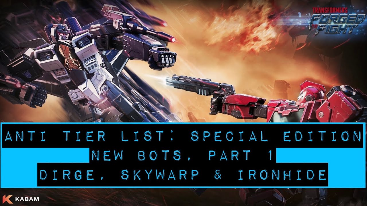 Anti Tier List Indepth Bot Analysis — Skywarp, Dirge & Ironhide