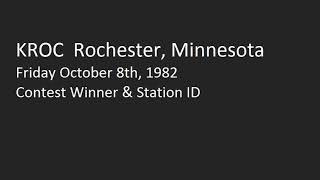 KROC-FM Rochester Minnesota Caller/Ads/Station ID 1982