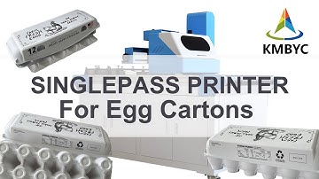 KMBYC Single Pass Printer Print On Egg Carton With different sides