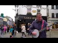 Robin Hey Busking in Galway Ireland - Memories of Tenerife (Original Song)