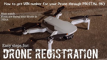 DIGITAL SKY DRONE REGISTRATION 2022 INDIA | How to register our drone and get UIN number #djimini2