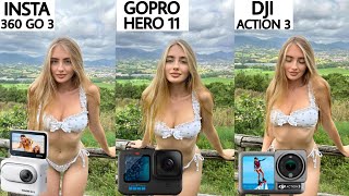 Insta360 Go 3 VS GoPro Hero 11 Black VS Dji Action 3 Camera Comparison