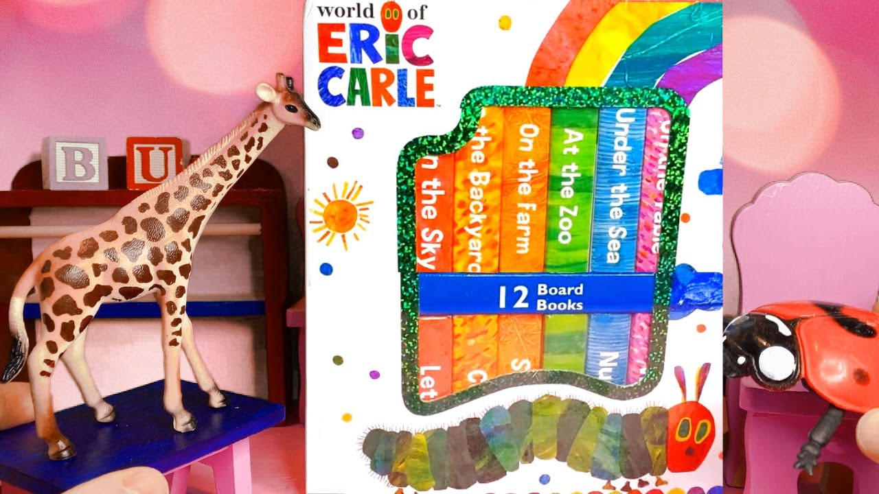 Book Unboxing, Eric Carle 12 Board Books, Haul Kids Children's Book
