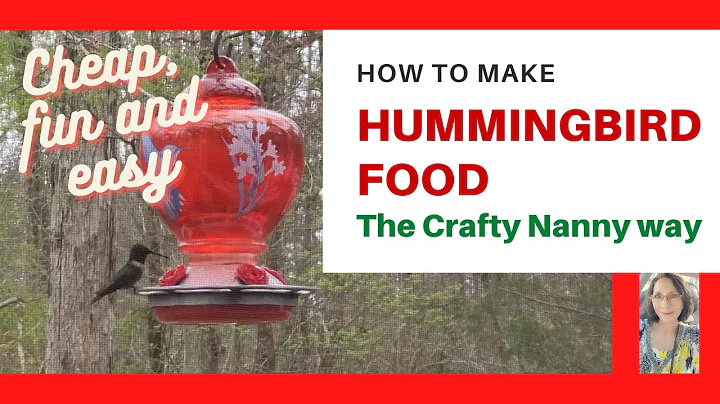 HOW TO MAKE HUMMINGBIRD FOOD EASY RECIPE TONS OF B...