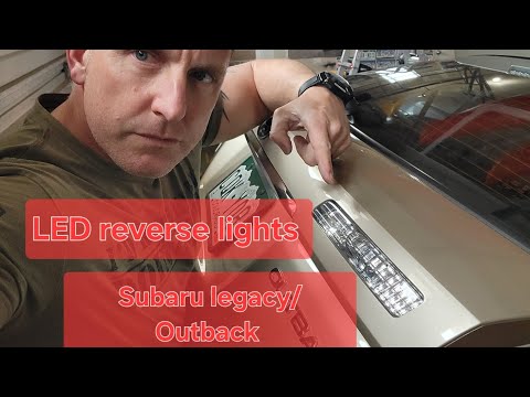 Subaru Legacy & Outback LED reverse light install! cheap and sweet! 2007 to 2010!