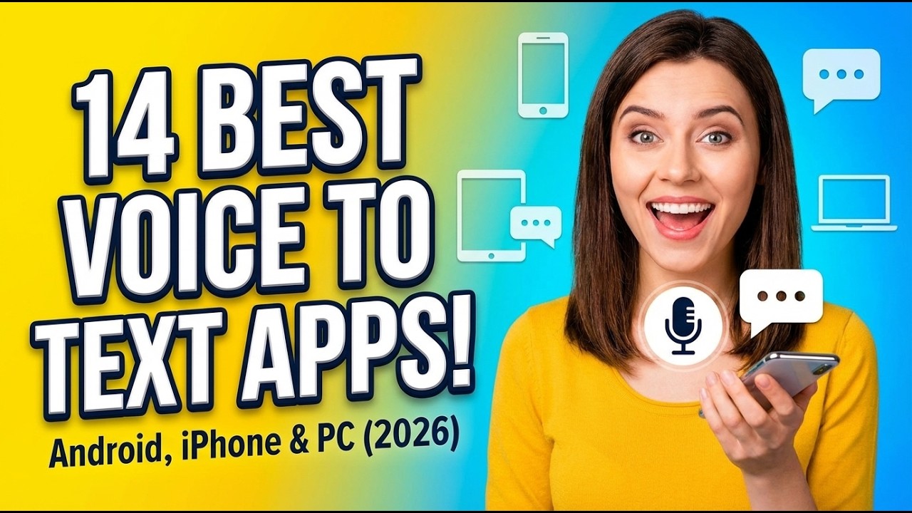 Best Voice to Text Apps 2026 (Android, iPhone & PC) | Free Speech to Text Tools