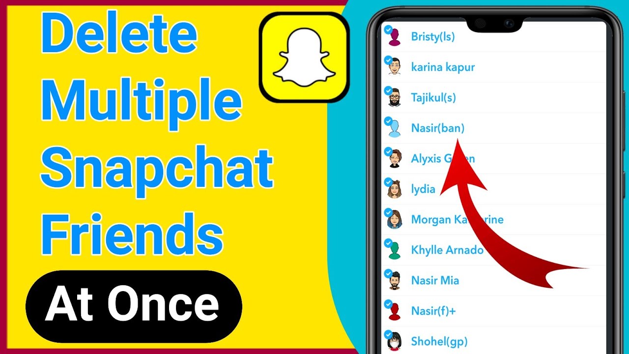 How To Delete Multiple Snapchat Friends At Once (16) - YouTube