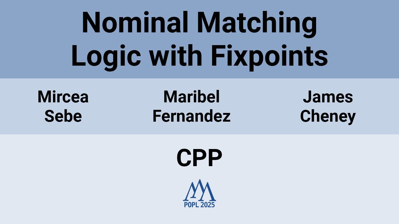 [CPP'25] Nominal Matching Logic With Fixpoints