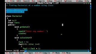 Turbo C++ Perfect Dark Mode screenshot 1