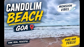Goa in Monsoon Hits Different! 🌧️ | Candolim Beach Vlog 🌊