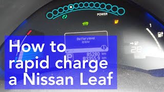 How To Rapid Fast Charge Using Chargenet Public Charging Station - Nissan Leaf