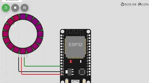 模擬ESP32+ws2812呼吸燈