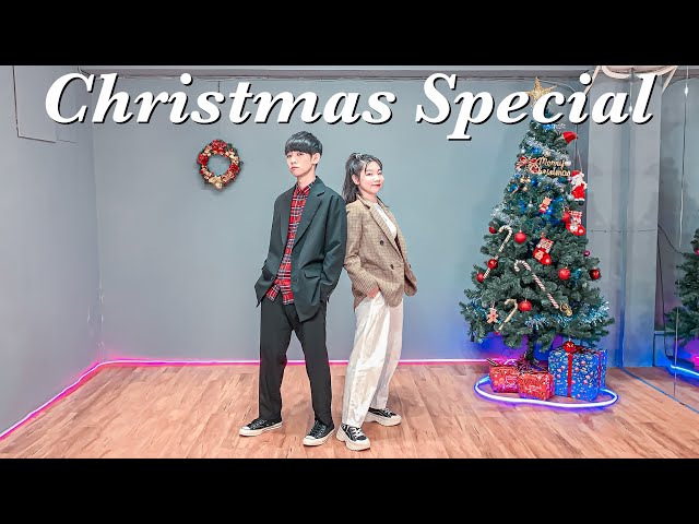 BTS (방탄소년단) 'Boy With Luv、Dynamite' Christmas Special 李侑真 Dance Cover ft. @李科穎 class=