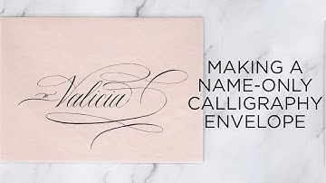 Making a Name-Only Calligraphy Envelope