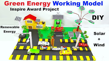 green energy working model - diy science project - inspire award  - renewable energy - howtofunda