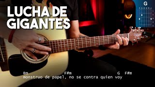 LUCHA DE GIGANTES - Nacha Pop ACORDES ORIGINALES | Guitarra Cover Christianvib