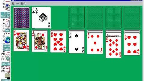 Microsoft Windows-based NT Terminal Server Beta 1 (1997) Solitaire on my Dell Inspiron KM518 Laptop
