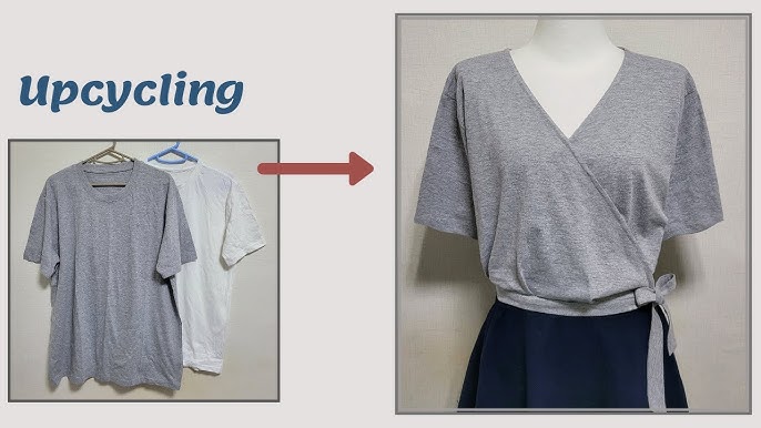 DIY refashion T-Shirt into Jumpsuit - Idea to reuse old T-Shirt 