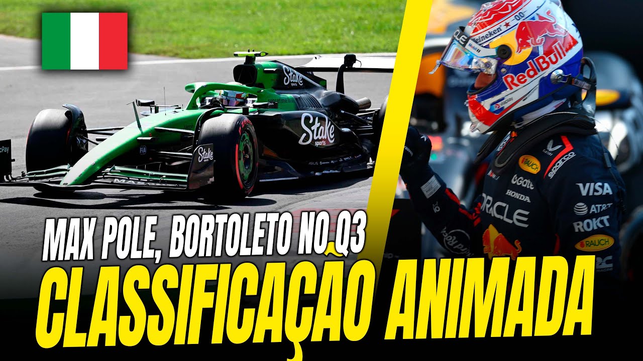 🚨Classificação Gp Italia: Verstappen Rouba A Cena E Faz A Pole! Bortoleto No Q3