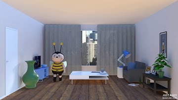Just a Bee in 3D: Walk Cycle and Follow Path - Blender 3D Animation