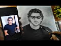 Ms dhoni new look drawing sketch how to draw ms dhoni with pencil sketch easy drawing tutorial