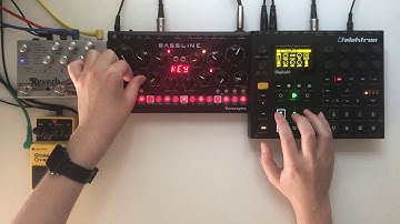Techno on Erica Synths Bassline DB-01, Elektron Digitakt, Empress Reverb, Boss ODB-3