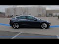 Tesla Smart Summon Drives Through Parking Lot 2020.48.30