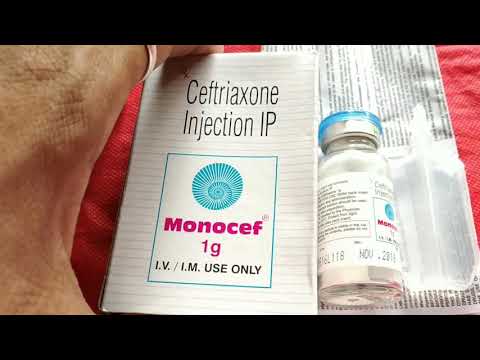 Monocef 1Gm Injection उपयोग #Ceftrixone Full Review In Hindi सर्वश्रेष्ठ एंटीबायोटिक्स इंजेक्शन #Monocef