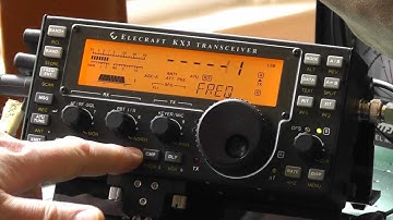 How to directly enter frequency in Elecraft KX3