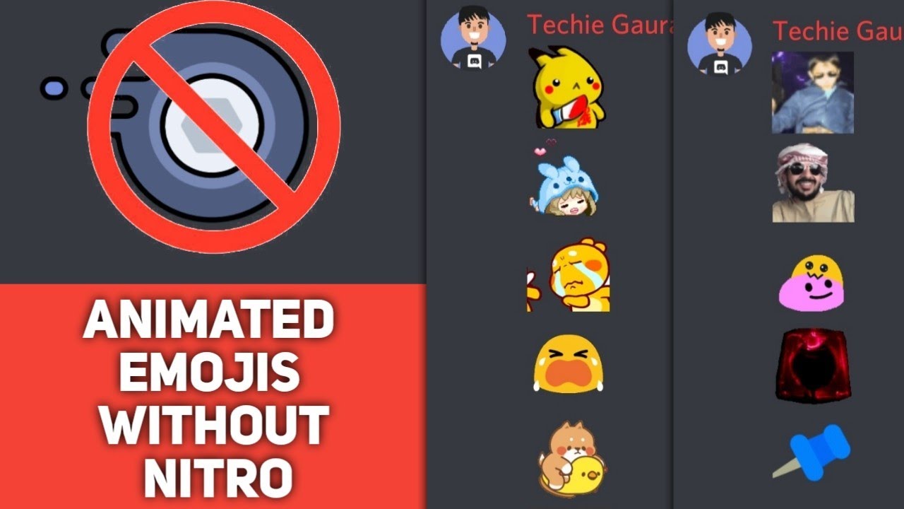 Setup Quite Nitro Bot Animated emojis without Nitro Discord Nitro Bot Techie Gaurav YouTube