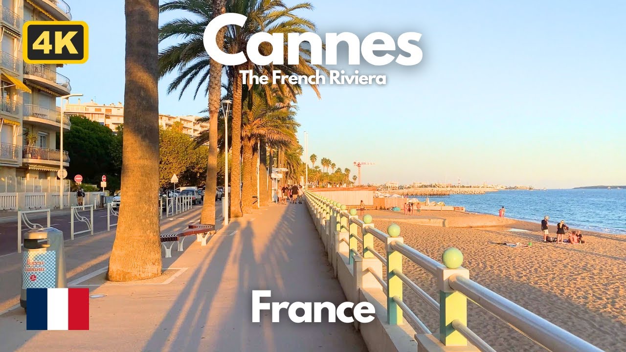 Cannes in 4K 👣 A Stunning Walking Tour of the French Riviera