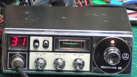 Maxcom 6E  UK FM (CB27/81) CB Radio (Mobile) - On The Air Test