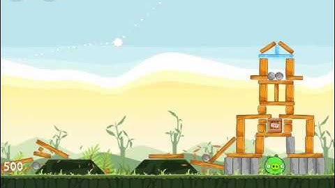 Official Angry Birds Walkthrough Poached Eggs 2-16