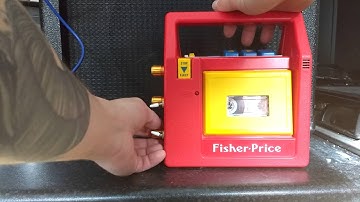 Circuit bent Fisher Price tape player by Shy Bairns Electronics