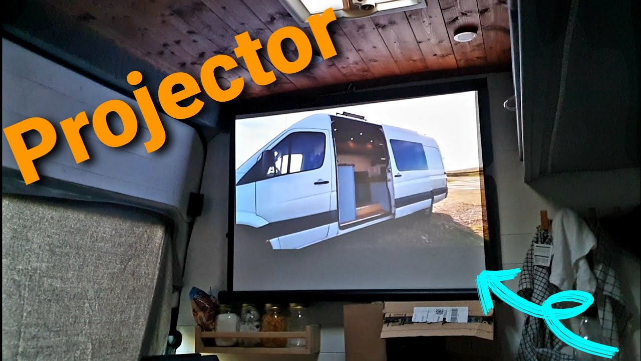 Projector In The Van Sprinter Camper Build Van Life UK YouTube