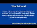 What is Reactjs ?