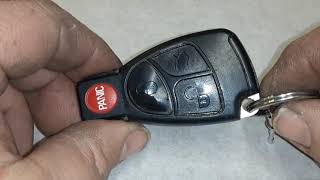 How to Change Mercedes Remote  Key FOB Battery