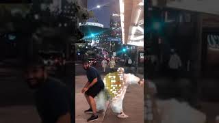 The Green fellows dance in Las Vegas