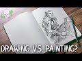 Drawing Vs. Painting