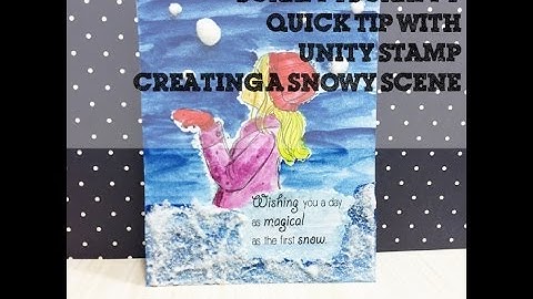 ScrappyScrappy - Creating a Snowy Scene with Snowflake Paste