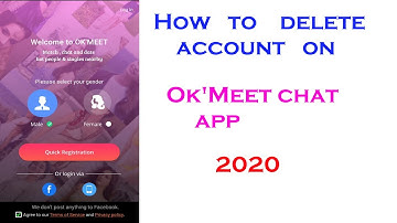 how to delete account on okmeet app | how to deactivate account on okmeet chat app