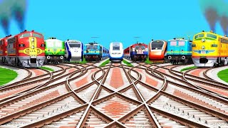 Nine Indian railway Running On Trainz Railroad Tracks/train game // train simulator classic games  screenshot 1