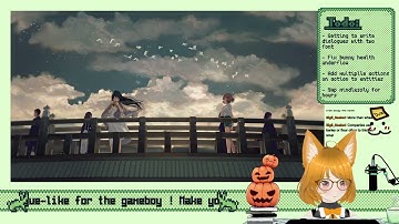 ✨ 🎮 Gameboy Z80 Assembly gamedev 🎮 ✨ Printing dialogue font and adding programmable action