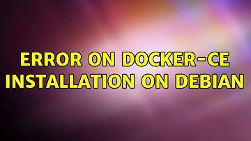 Error on docker-ce installation on Debian